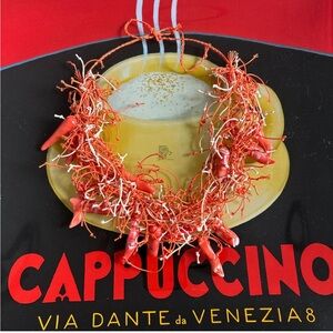 Orange with coral Beads Necklace